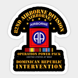 Power Pack - 82nd Airborne Division w Svc Ribbons Sticker